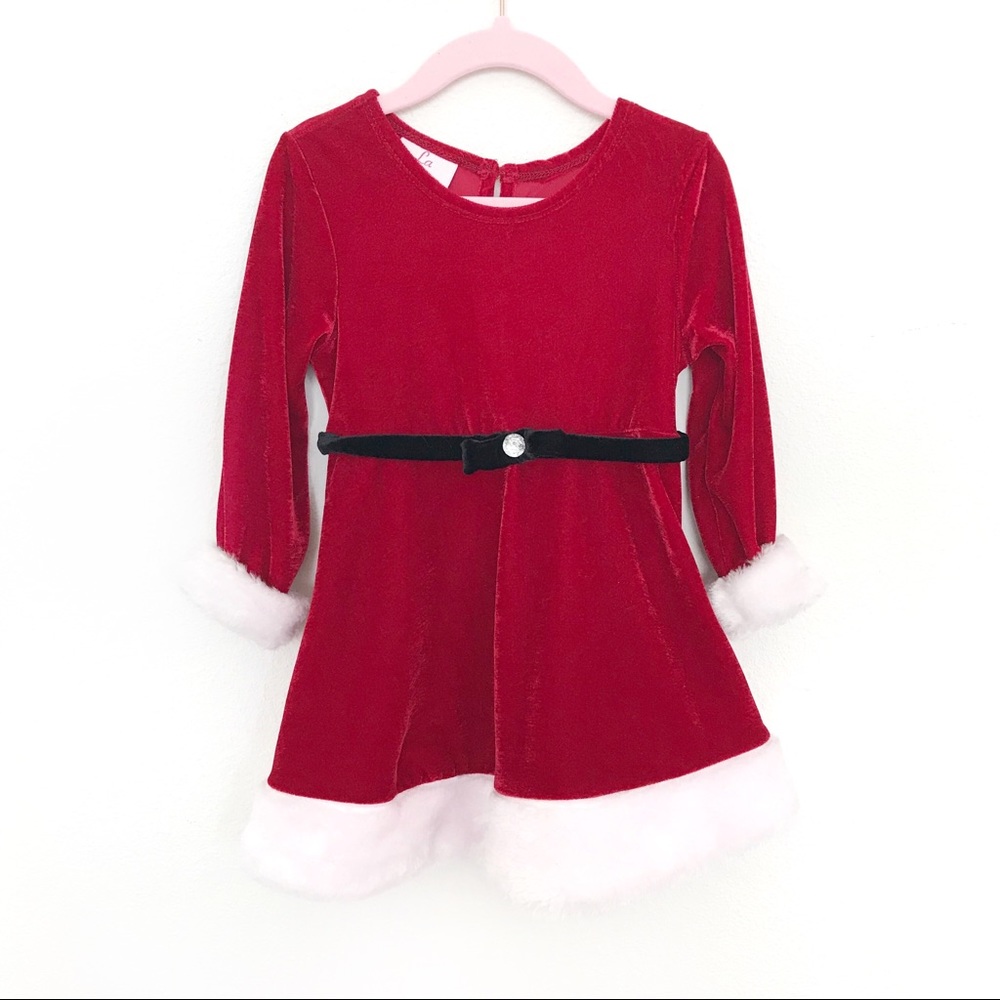 La Princess Santa Velvet Red Dress